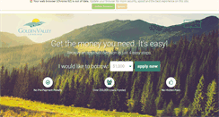 Desktop Screenshot of goldenvalleylending.com