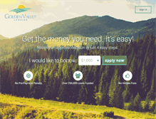 Tablet Screenshot of goldenvalleylending.com