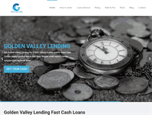 Tablet Screenshot of goldenvalleylending.net